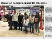 photo de Vente de clémentines pour les collégiens de porto Vecchio